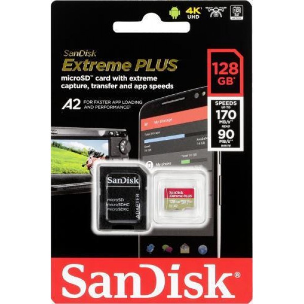 Sandisk Extreme Plus microSDXC 128GB 